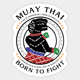 Muay Thai Born to Fight Sticker